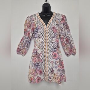 Tuckernuck Anna Cate Octavia Linen Cotton Blend Mermaid Dress sz S